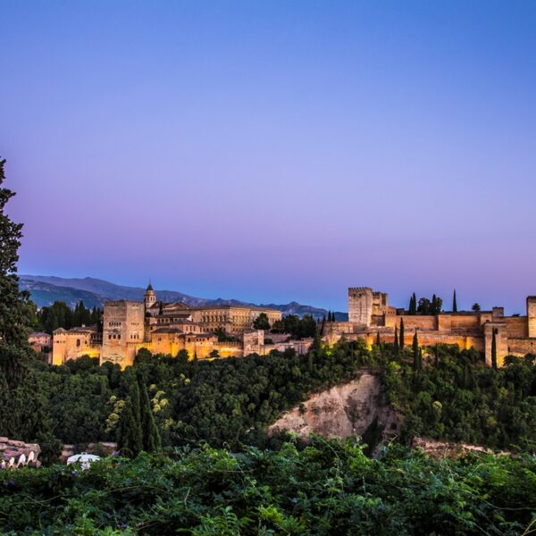 Vista panoramica sull'Alhambra, Granada, Spagna