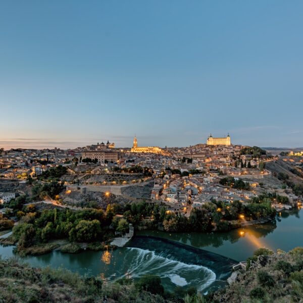 Vista panoramica sulla città di Toledo, Spagna