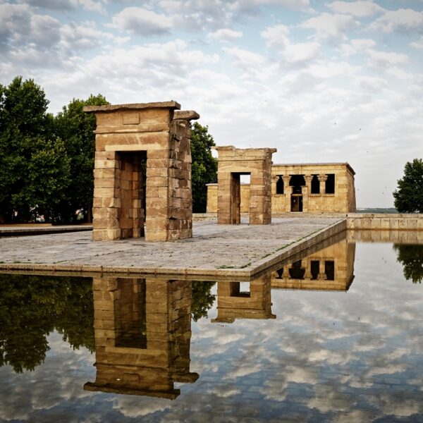 Tempio egizio di Debod a Madrid, Spagna