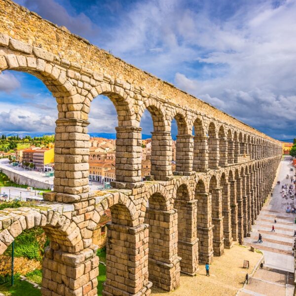 Acquedotto romano a Segovia, Spagna