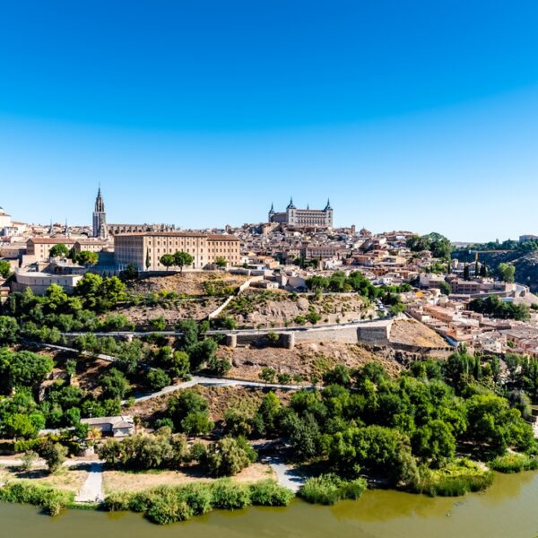 Vista panoramica sulla città di Toledo, Spagna