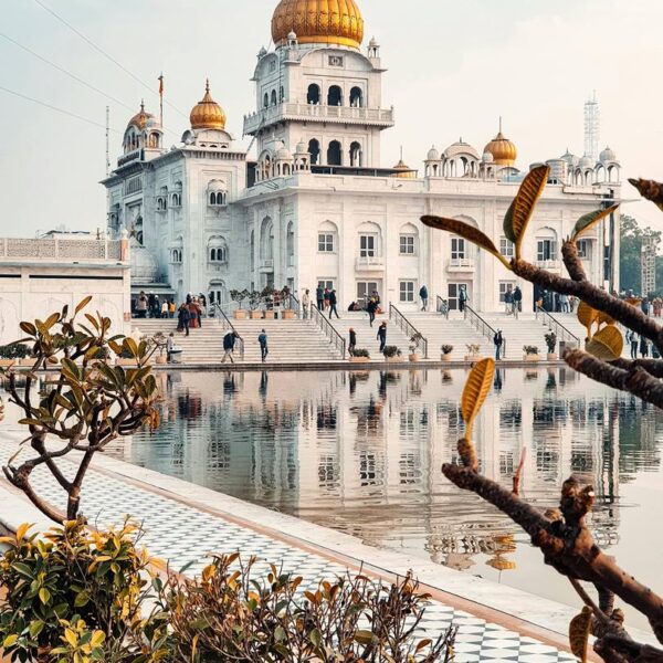 Tempio sikh Gurdwara Bangla Sahib, Delhi, India