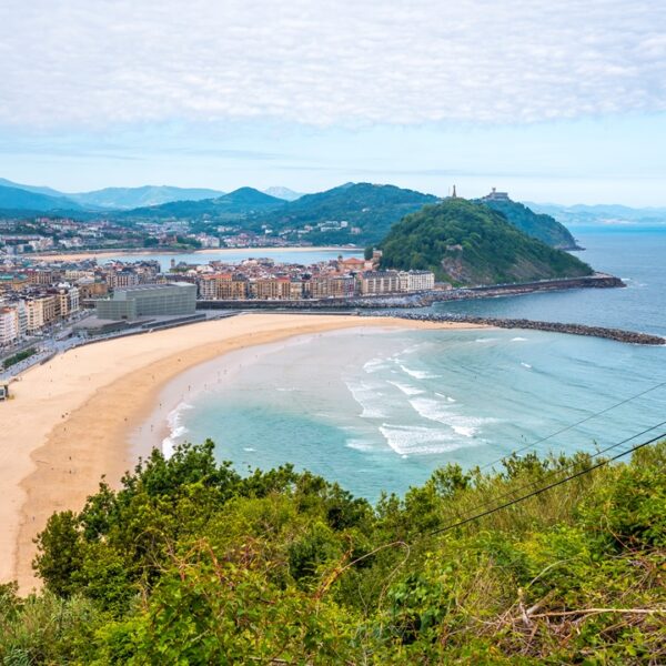 Vista su Donostia-San Sebastián, Spagna