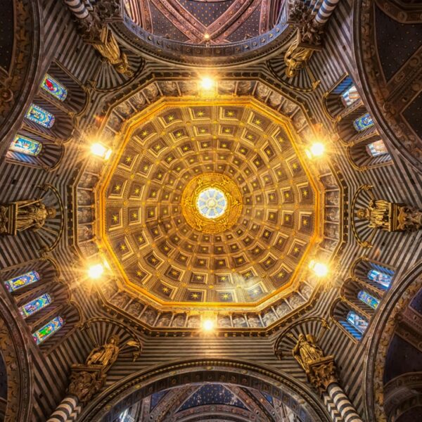 Interno della Cupola del Duomo di Siena, Cattedrale di Siena, chiesa medievale