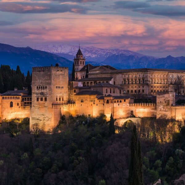 Vista panoramica sull'Alhambra, Granada, Spagna