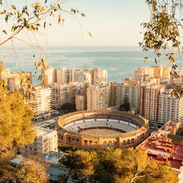 Vista dall'alto di Malaga, Spagna