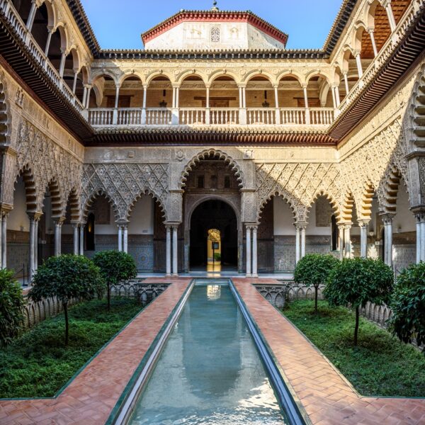 Cortile delle Fanciulle all'Alcázar di Siviglia, Spagna