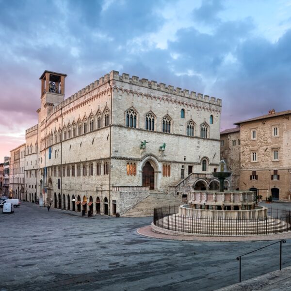 Piazza IV Novembre a Perugia, Umbria