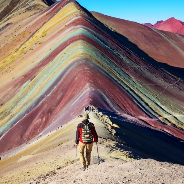 Montagna Arcobaleno a Vinicunca, Perù